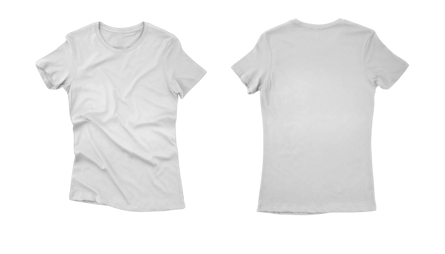 Camisa Classic Femina Frente e Costas Branca